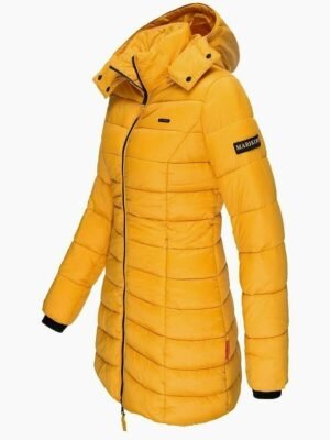 Casual Regular Solid Colour Full Zip Long Sleeve Parka - Image 3