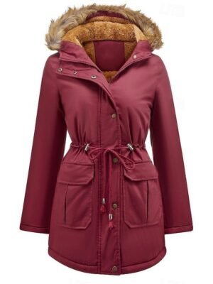 Casual Regular Solid Colour Hoodie Zipper Long Sleeve Coat - Image 9