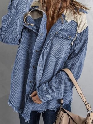 Casual Regular Solid Colour Long Sleeve Thermal Jacket - Image 3