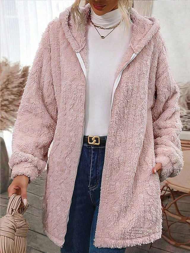 Casual Regular Solid Turndown Long Sleeve Jacket - Image 1