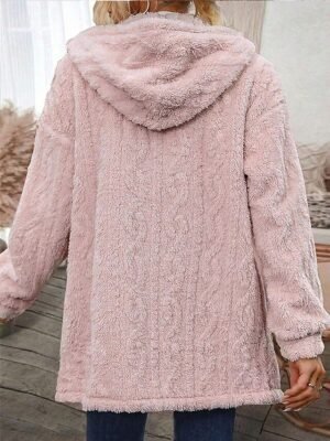 Casual Regular Solid Turndown Long Sleeve Jacket - Image 2