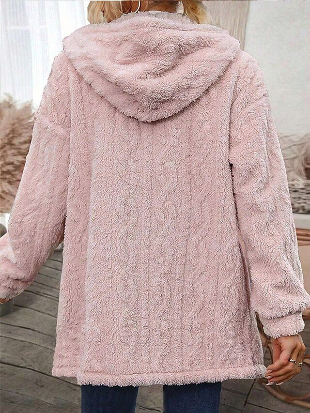 Casual Regular Solid Turndown Long Sleeve Jacket - Image 2