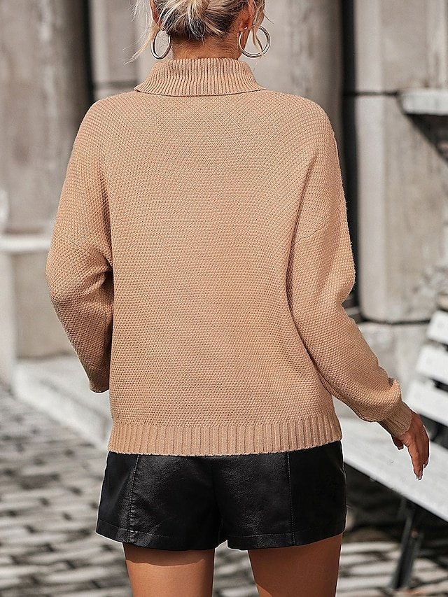 Casual Regular Solid V Neck Tassel Long Sleeve Pullover - Image 2