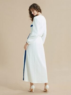 Casual Relaxed Colour Block Round Neck Set - Image 2