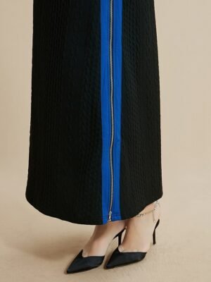 Casual Relaxed Colour Block Round Neck Set - Image 8