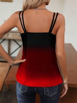 Casual Relaxed Fit Gradient Scoop Neck Sleeveless Camisole - Image 11