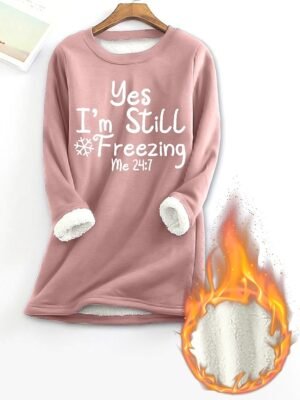 Casual Relaxed Letter Crew Neck Long Sleeve Long Two Piece Set - Image 6