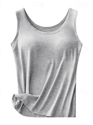 Casual Seamless Scoop Neck Sleeveless Stretch Multi-Pack Tank Tops - Image 2