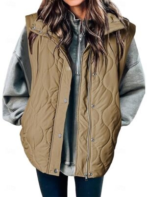 Casual Short Fleece Lapel Cotton-Padded Jacket - Image 1