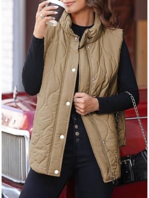 Casual Short Fleece Lapel Cotton-Padded Jacket - Image 3