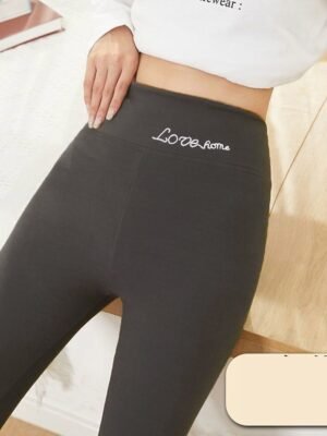 Casual Skinny Plain High Waist Ankle-Length Leggings - Image 11