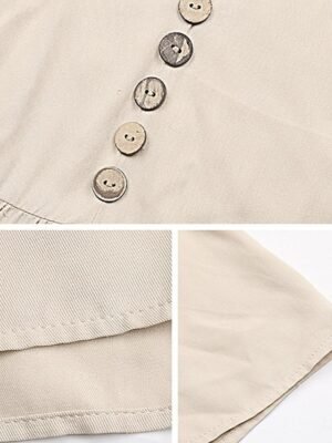 Casual Sleeveless Ruffle V Neck Midi Dress - Image 11