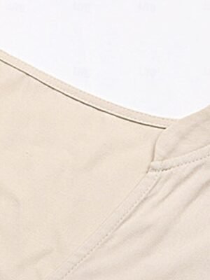 Casual Sleeveless Ruffle V Neck Midi Dress - Image 12