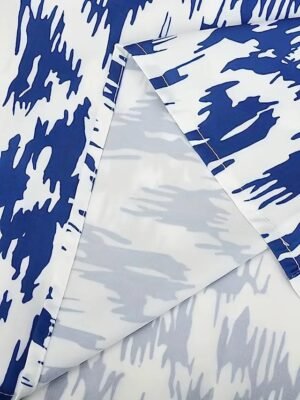 Casual Slim Floral V Neck Short Sleeve Mini Dress - Image 4