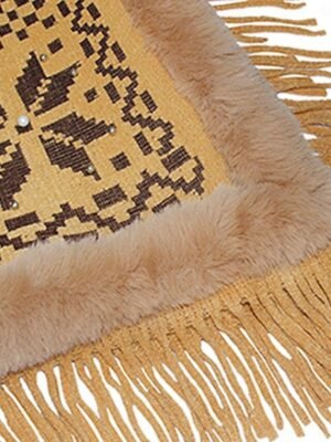 Casual Soft Argyle Turtleneck 3/4 Sleeve Long Sweater - Image 7