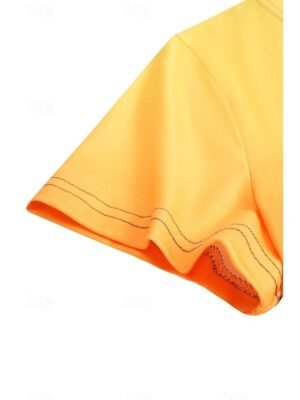 Casual Soft Ombre Round Neck Short Sleeve Summer Top - Image 11