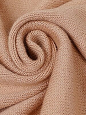 Casual Soft Pure Colour Ribbed Open Front Long Sleeve Long Cardigan - Image 7
