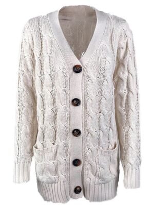 Casual Soft Solid Open Front Long Sleeve Tunic Cardigan - Image 2