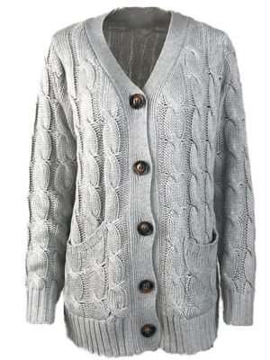 Casual Soft Solid Open Front Long Sleeve Tunic Cardigan - Image 6