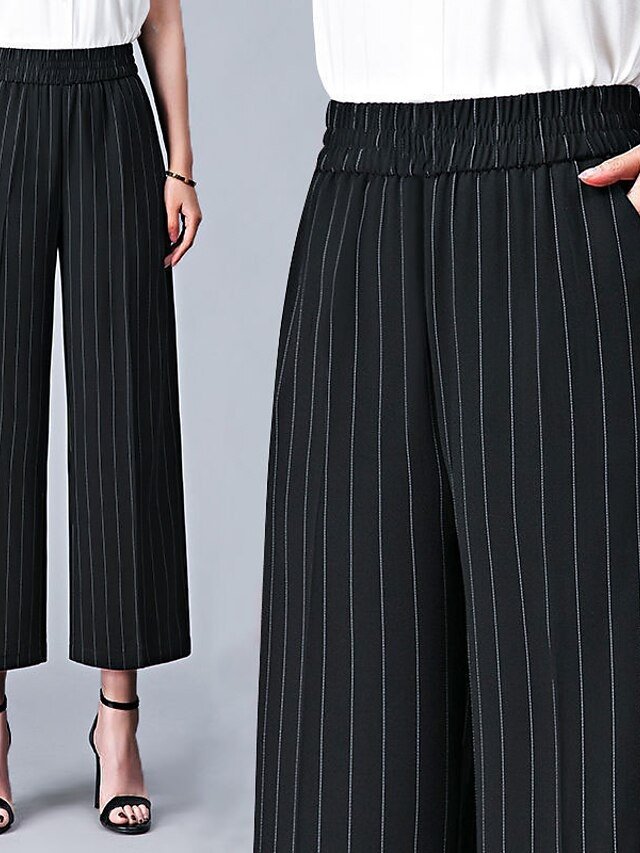 Casual Street High Rise Wide Leg Full Length Trousers - Image 2