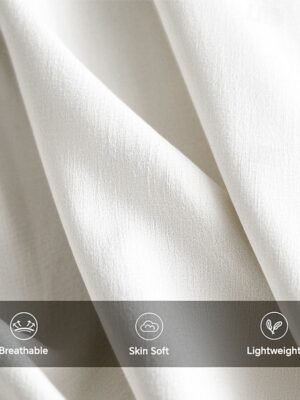 Casual Wide Leg Plain High Waist Long Trousers - Image 4