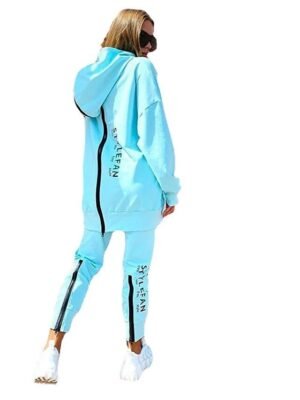 Casual Winter Patchwork Hoodie Long Sleeve Tracksuit - Image 10