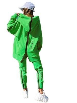 Casual Winter Patchwork Hoodie Long Sleeve Tracksuit - Image 12