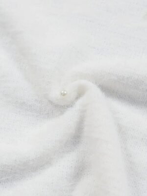 Chic Oversized Plain V Neck Long Sleeve Blouse - Image 10