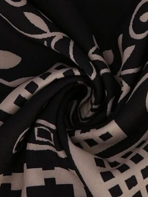 Classic Regular Fit Animal Print V Neck 3/4 Sleeve Mini Dress - Image 4