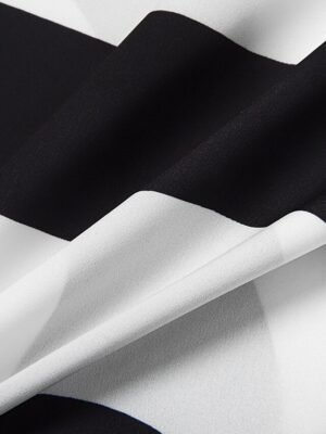 Classic Shift Colour Block Shirt Collar Long Sleeve Midi Dress - Image 5