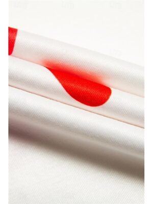 Cute Loose Heart V Neck Long Sleeve Tee - Image 10