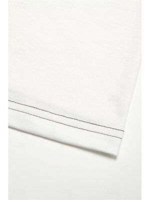 Cute Loose Heart V Neck Long Sleeve Tee - Image 9