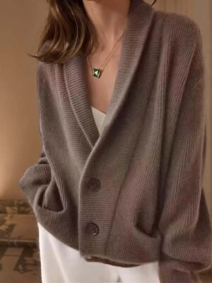 Daily Basic Regular Solid Open Front Long Sleeve Cardigan - Image 4