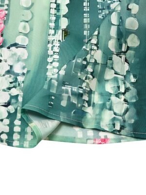 Daily Loose Floral Crew Neck Sleeveless Midi Dress - Image 8