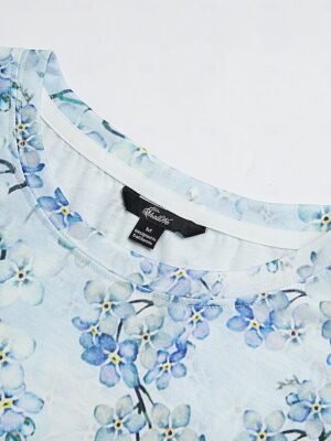 Daily Regular Floral Round Neck Short Sleeve Top - Image 4