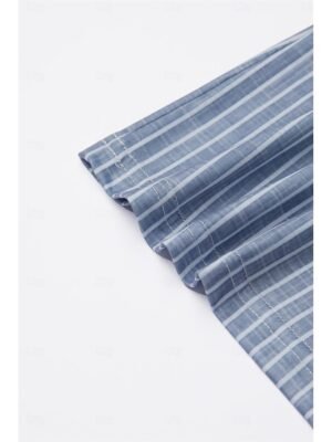 Daily Regular Striped Round Neck Long Sleeve T-Shirt - Image 8