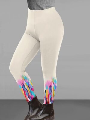 Designer Casual Gradient High Rise Ankle-Length Leggings - Image 3