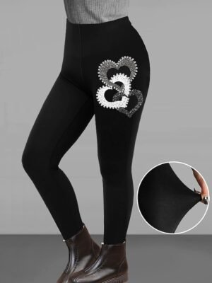 Designer Casual High Rise Gradient Elastic Waist Ankle-Length Leggings - Image 2