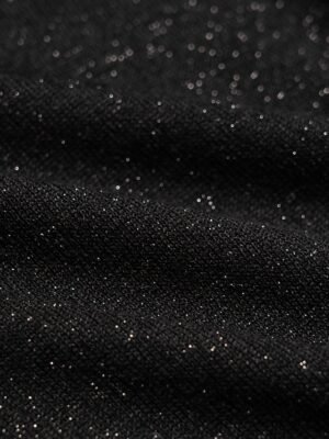 Designer Cropped Button Up Slash Neck Knit Top - Image 11