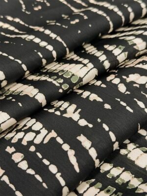 Dressy Loose Spotted Notched Collar Lantern Sleeve Blouse - Image 8