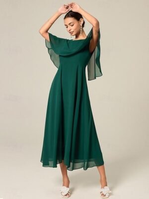 Elegant A-Line Lace V Neck Short Sleeve Maxi Dress - Image 33
