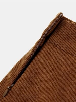 Elegant A-Line Solid High Waist Mini Skirt - Image 11