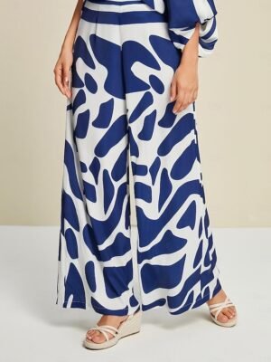 Elegant Casual Satin Wide Leg Pants - Image 6