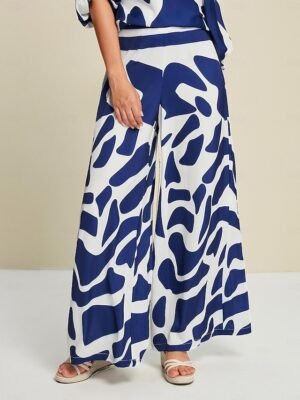 Elegant Casual Satin Wide Leg Pants - Image 7