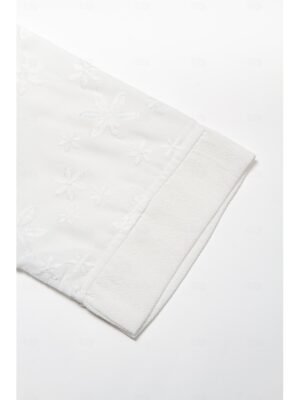 Elegant Empire Waist Floral V Neck Short Sleeve Midi Sundress - Image 13