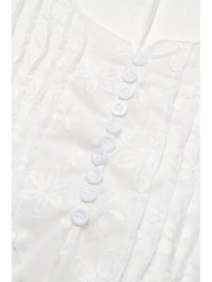 Elegant Empire Waist Floral V Neck Short Sleeve Midi Sundress - Image 8