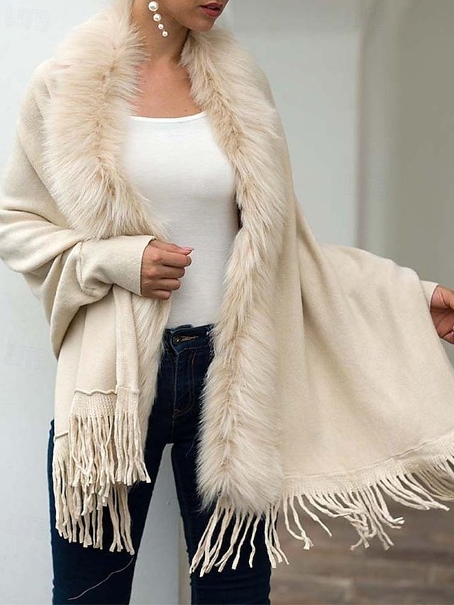 Elegant Formal Long Sleeve Solid Open Front Tassel Cardigan - Image 1