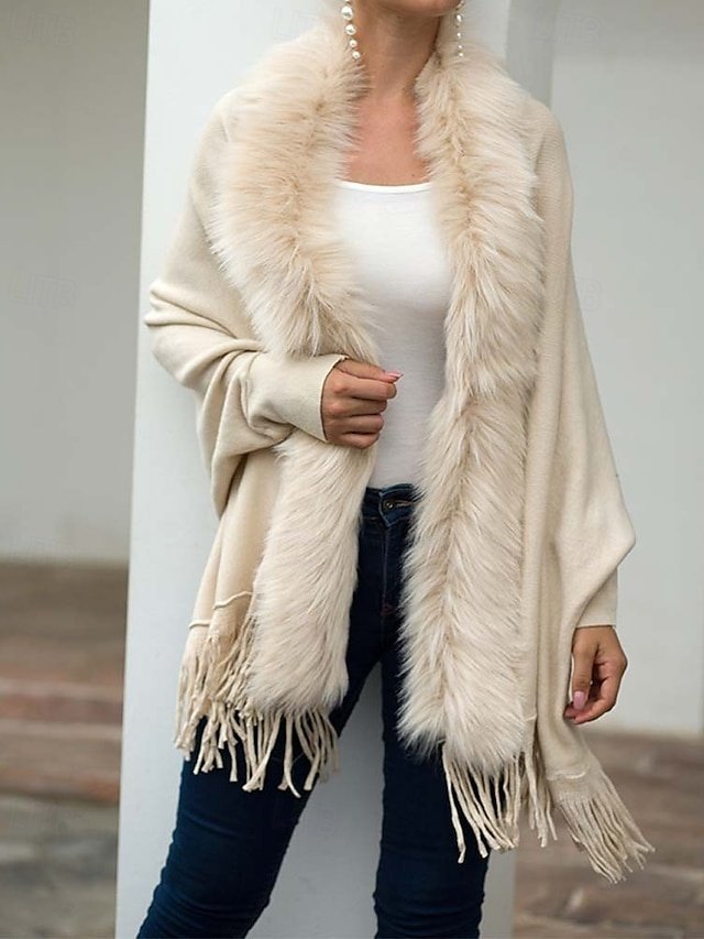 Elegant Formal Long Sleeve Solid Open Front Tassel Cardigan - Image 2