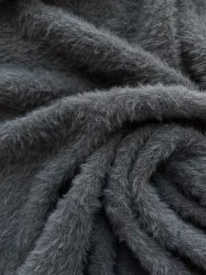 Elegant Fuzzy Open Front Long Sleeve Cardigan - Image 8