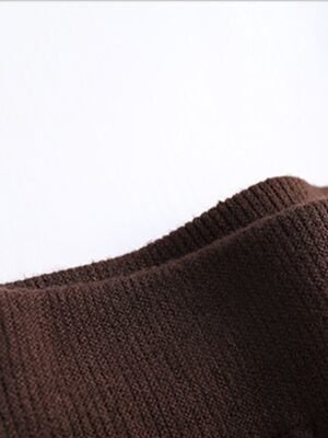 Elegant High Waist Ruched Solid Midi Skirt - Image 8